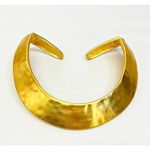 Vintage Givenchy Gold Collar Necklace - Picture 2 of 4